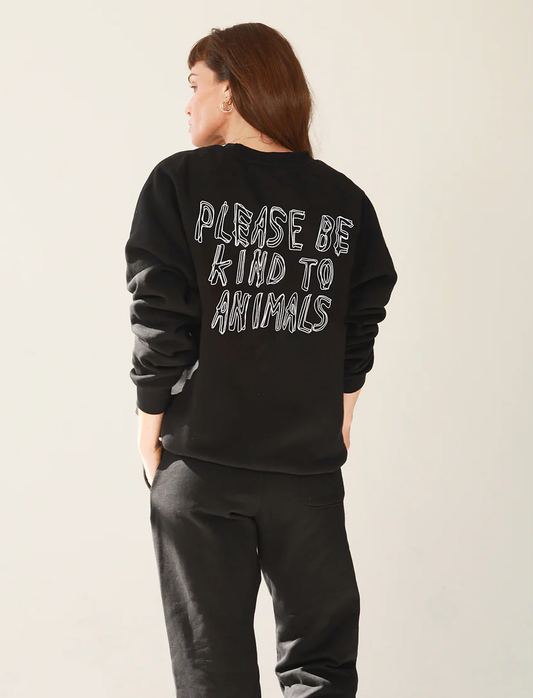 Please Be Kind to Animals Crewneck
