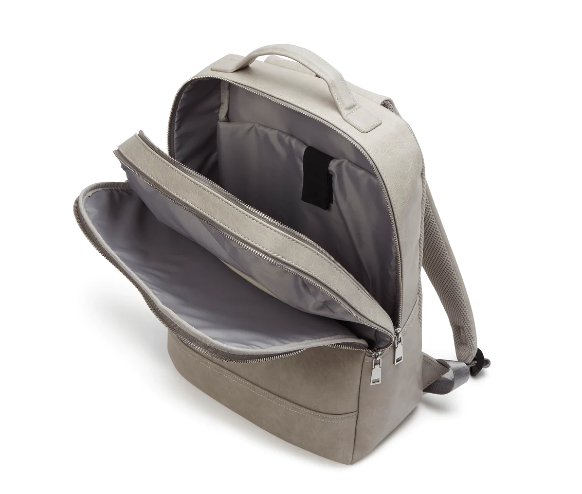 Acacia Grey Vegan Laptop Backpack