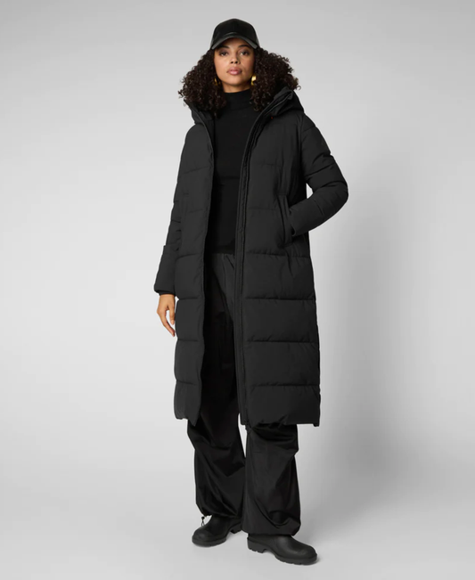 Women's Missy Long Hooded Puffer Coat