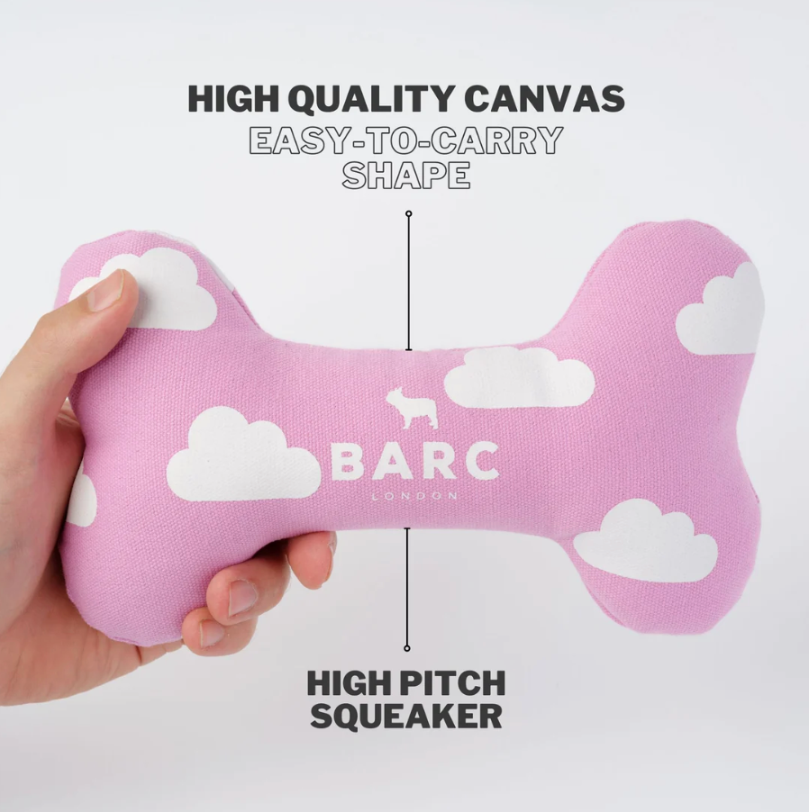 Cloud Squeaky Dog Bone Toy