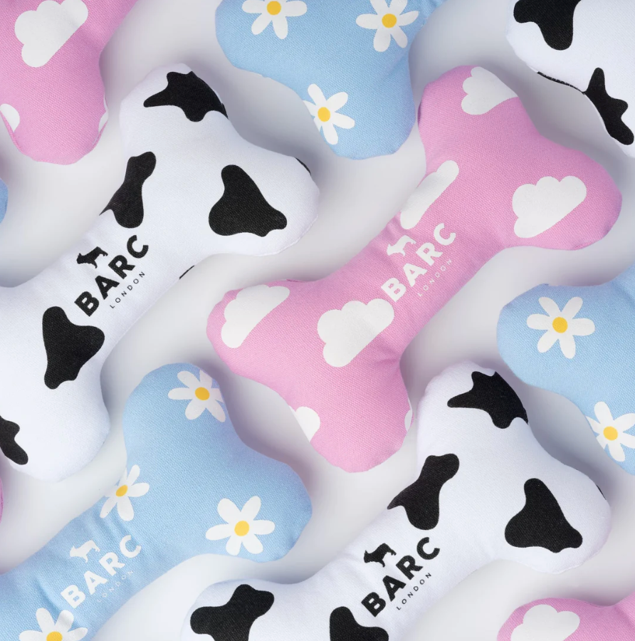 Squeaky Dog Bone Toy Trio