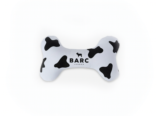 Cow Squeaky Dog Bone Toy