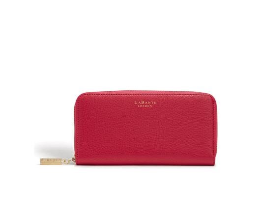 Serene Pink Zip Around Vegan Wallet