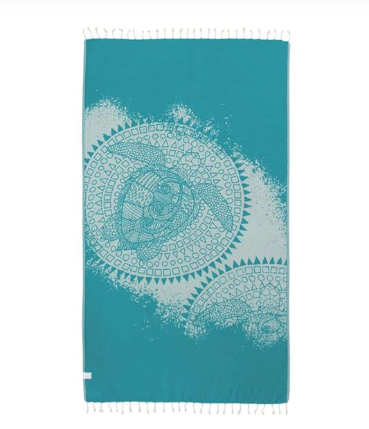 Mandala Sea Turtle Turkish Towel