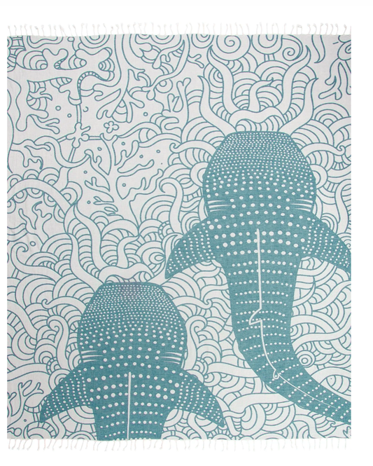 Whale Shark Turkish Towel