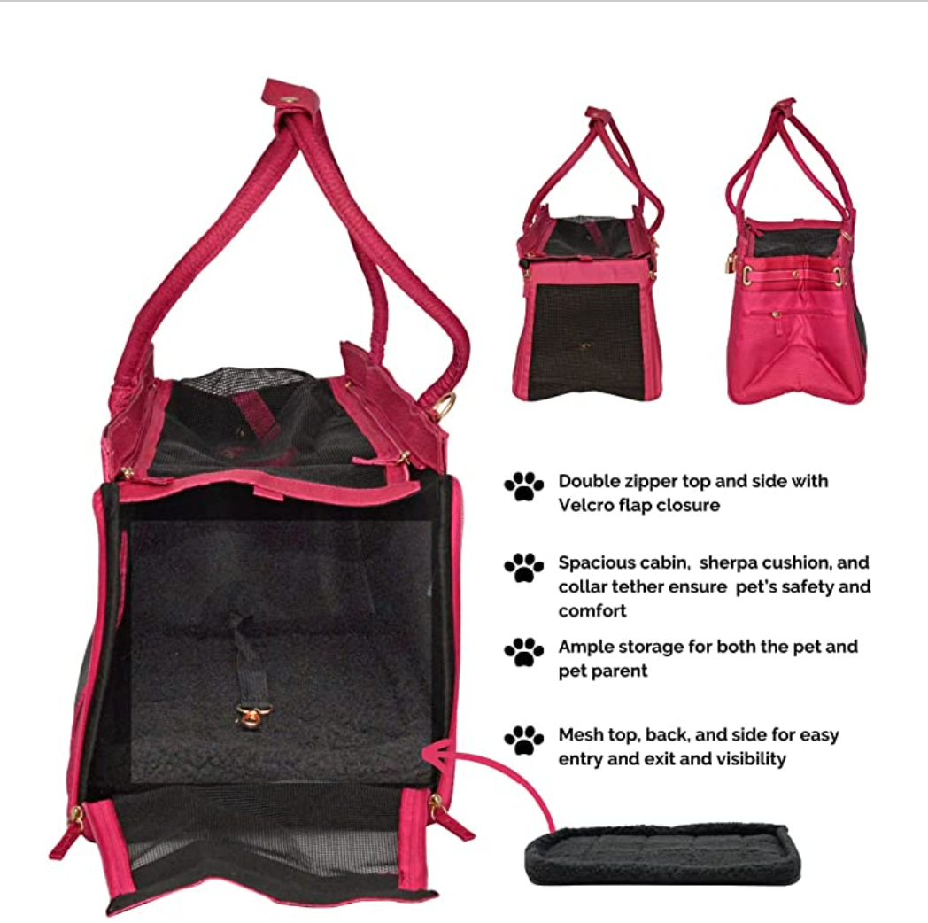 Madison Pet Carrier, Pink