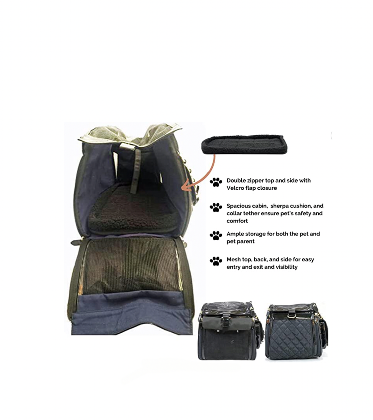 Tiffany Black Pet Carrier