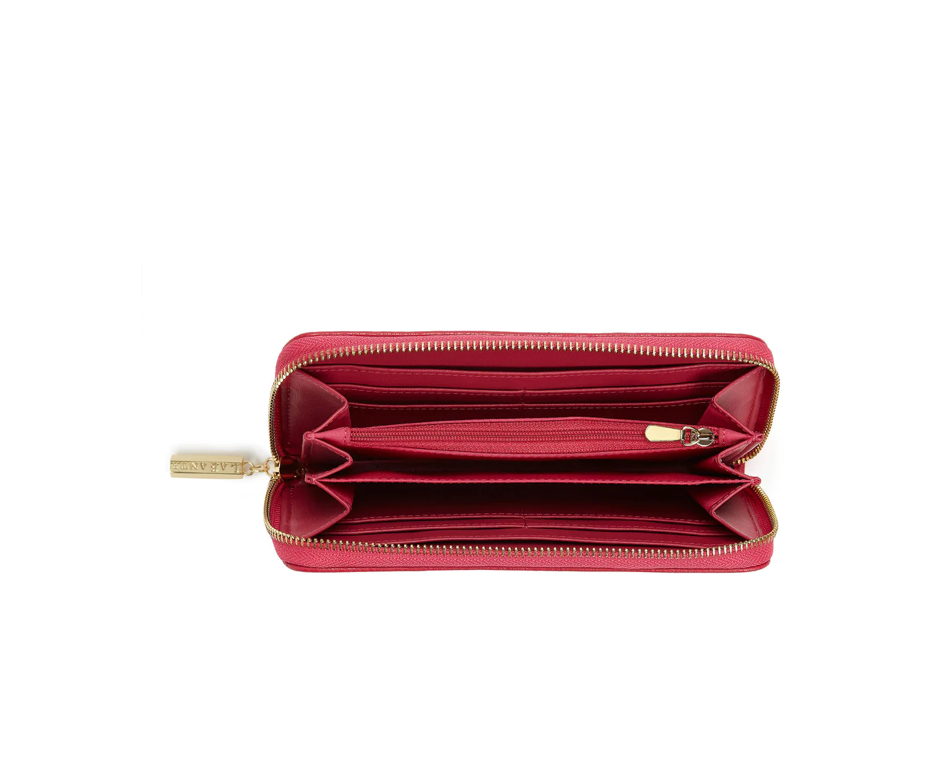 Serene Pink Zip Around Vegan Wallet