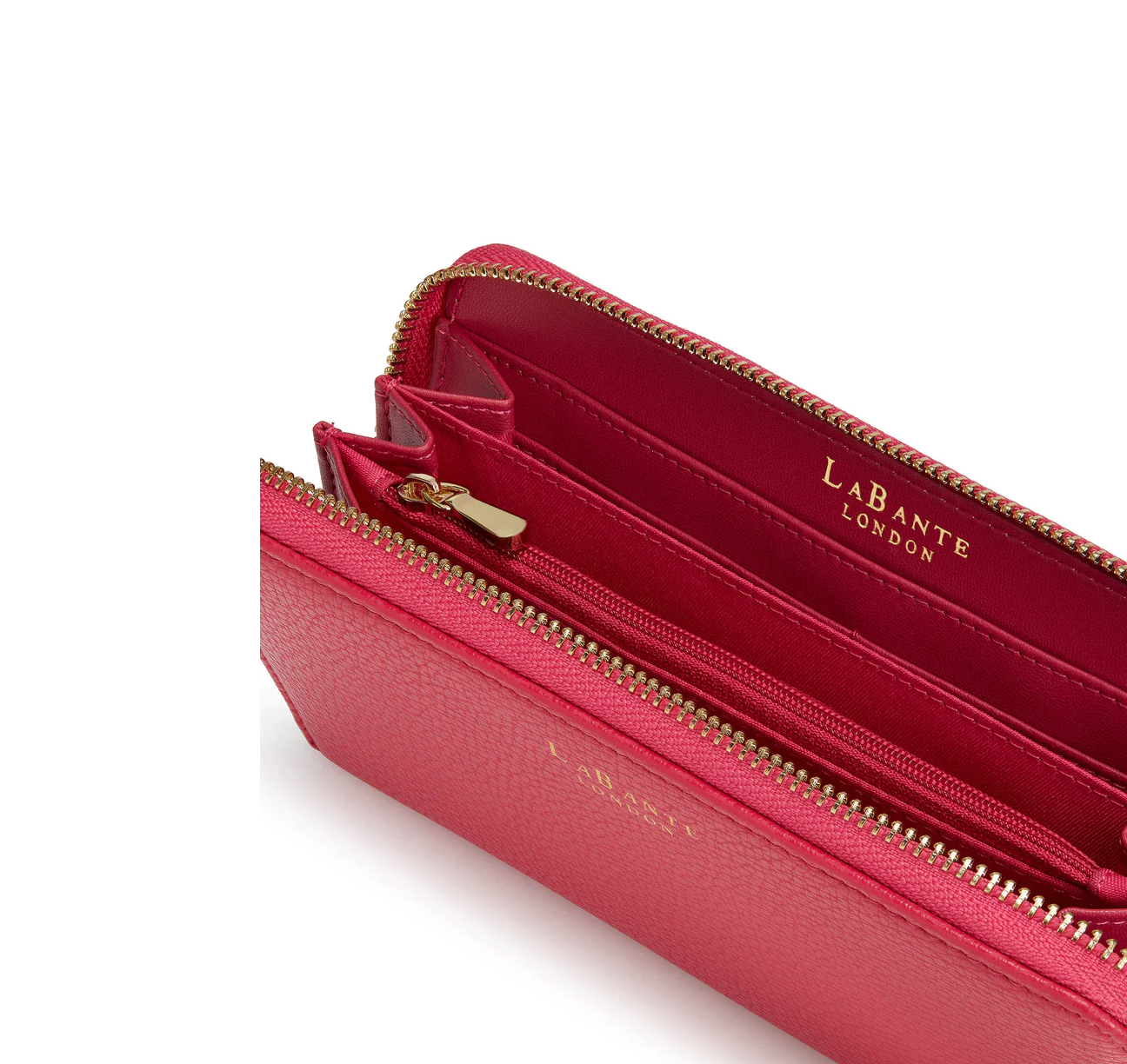 Serene Pink Zip Around Vegan Wallet