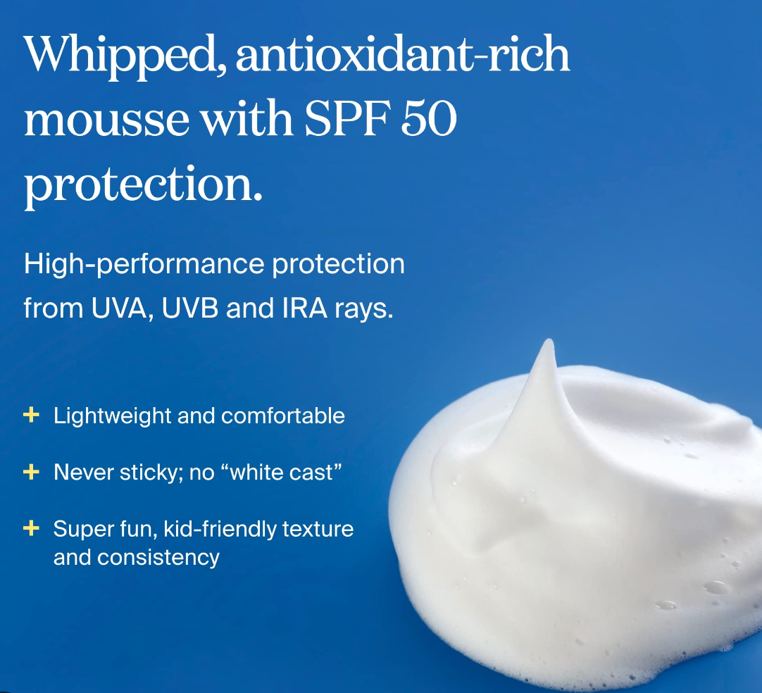 Play Body Mousse SPF 50 With Blue Sea Kale
