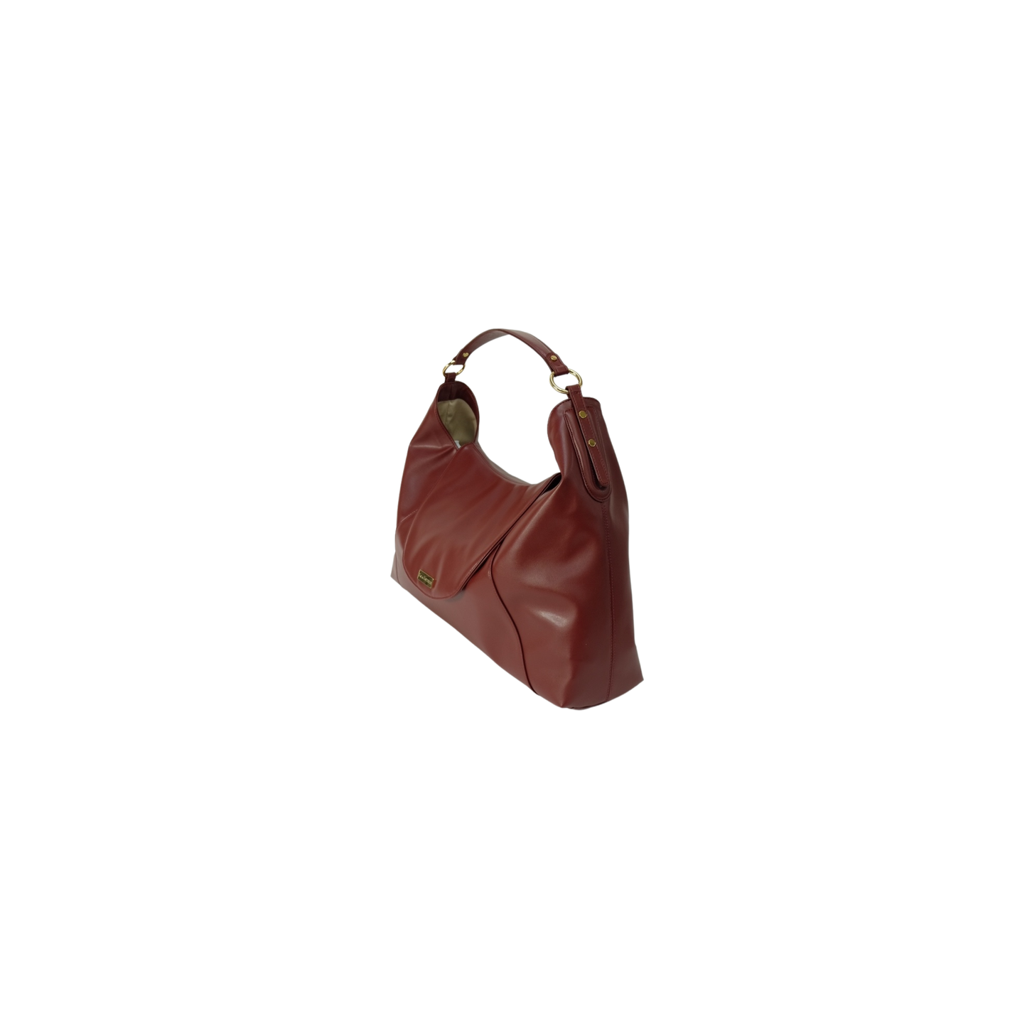 ruby colored kaila katherine vegan leather boho bag
