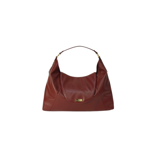 ruby colored kaila katherine vegan leather boho bag